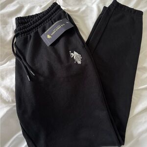 U.S. Polo Assn. Black Joggers for Men